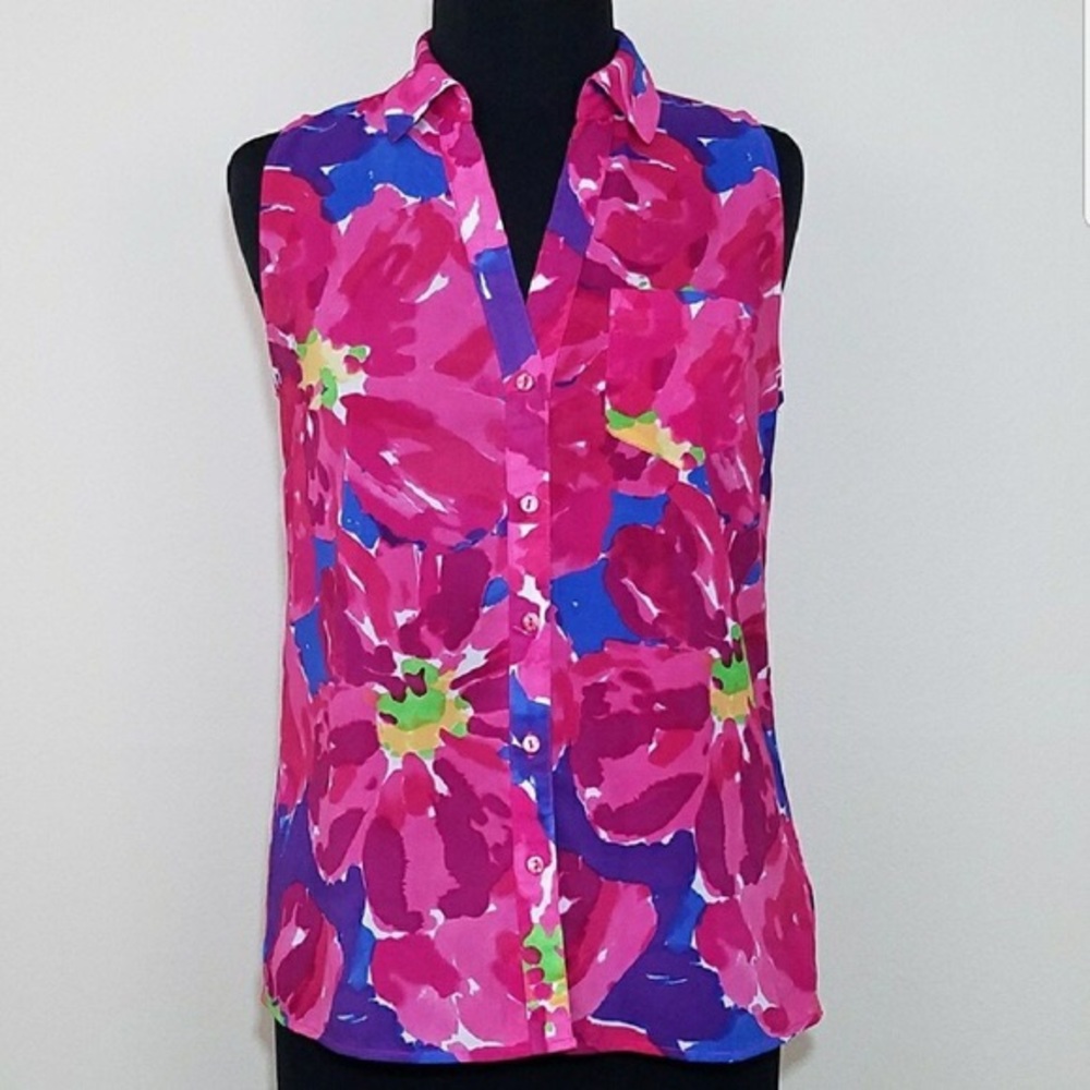 💝 The Limited Pink Chiffon Tank
